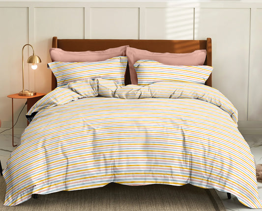 Modern Stripes Bedsheet - Evermore